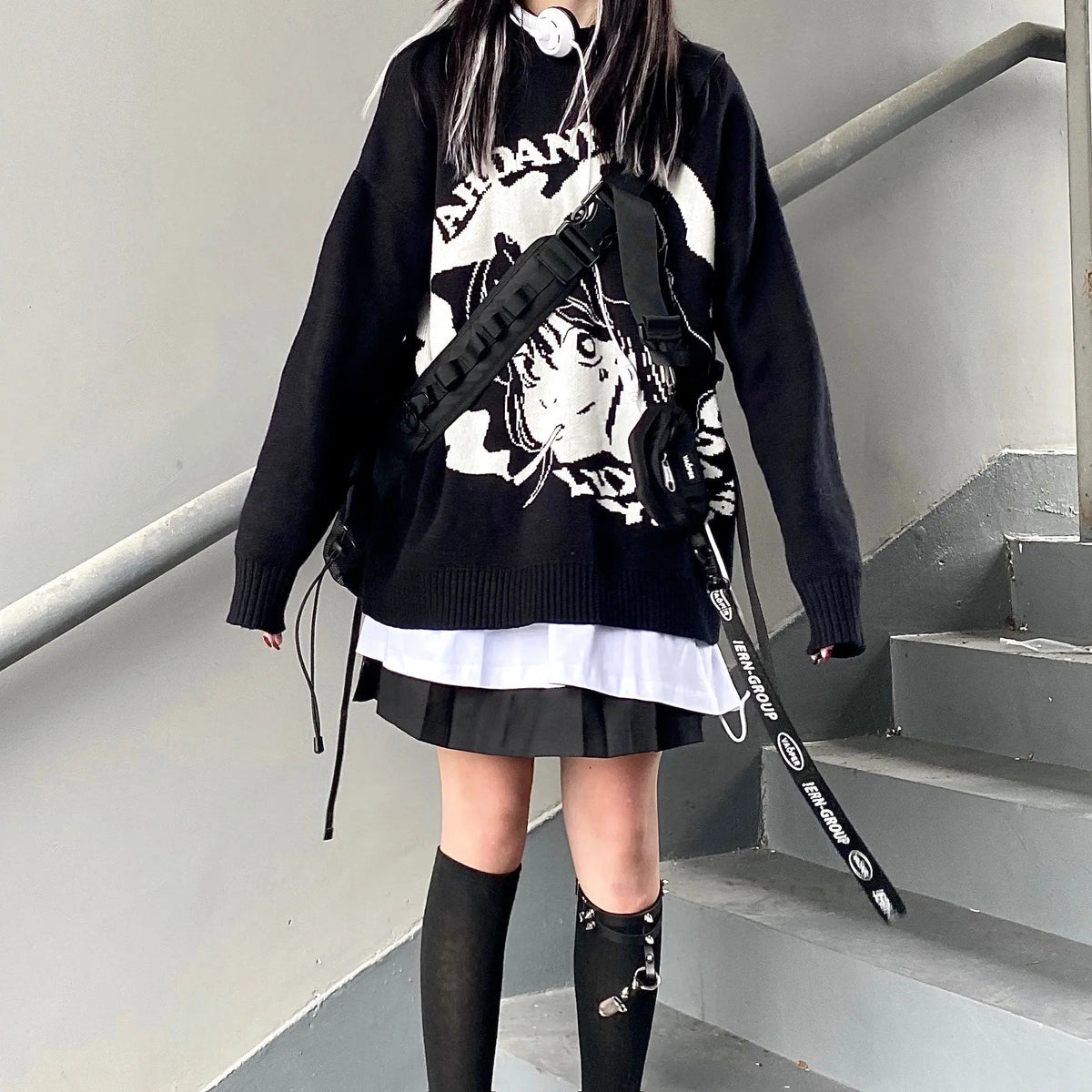 'Shojo' Kawaii Goth Manga Girl Sweaters