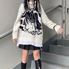 'Shojo' Kawaii Goth Manga Girl Sweaters