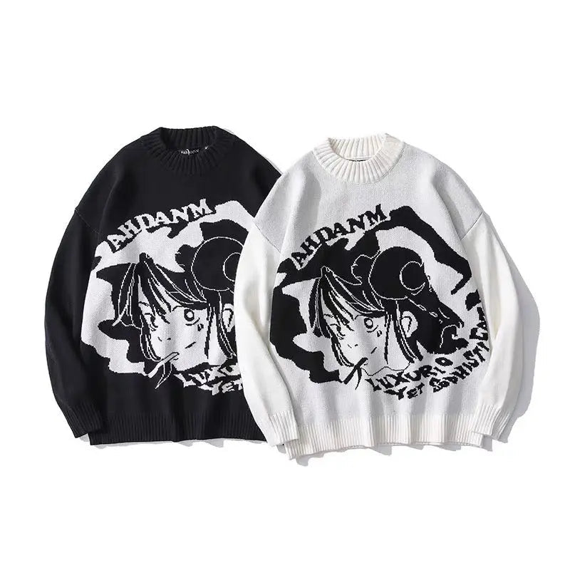 'Shojo' Kawaii Goth Manga Girl Sweaters