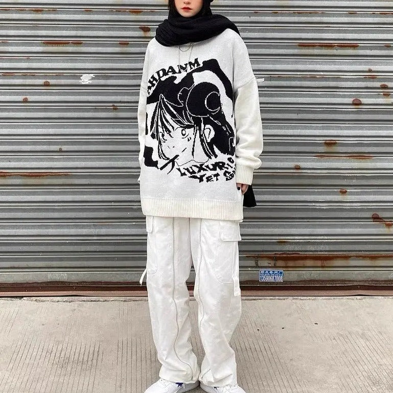 'Shojo' Kawaii Goth Manga Girl Sweaters