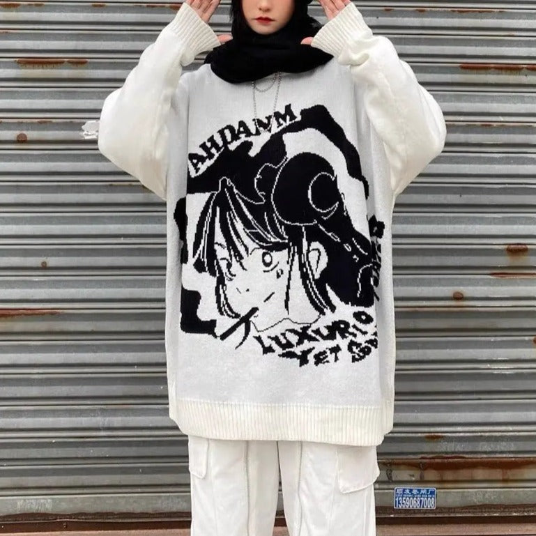 'Shojo' Kawaii Goth Manga Girl Sweaters