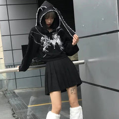 'Sick Doll' Harajuku Rabbit Ears Hoodie Top