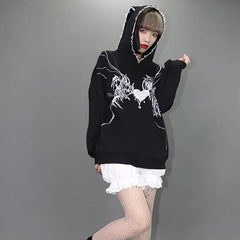 'Sick Doll' Harajuku Rabbit Ears Hoodie Top