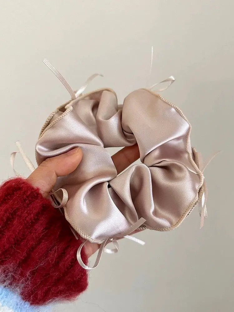 'Silky Smooth' Ribbon Core Ballet core Scrunchies