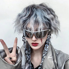 'Silver City' Irregular Festival Chain Sunglasses