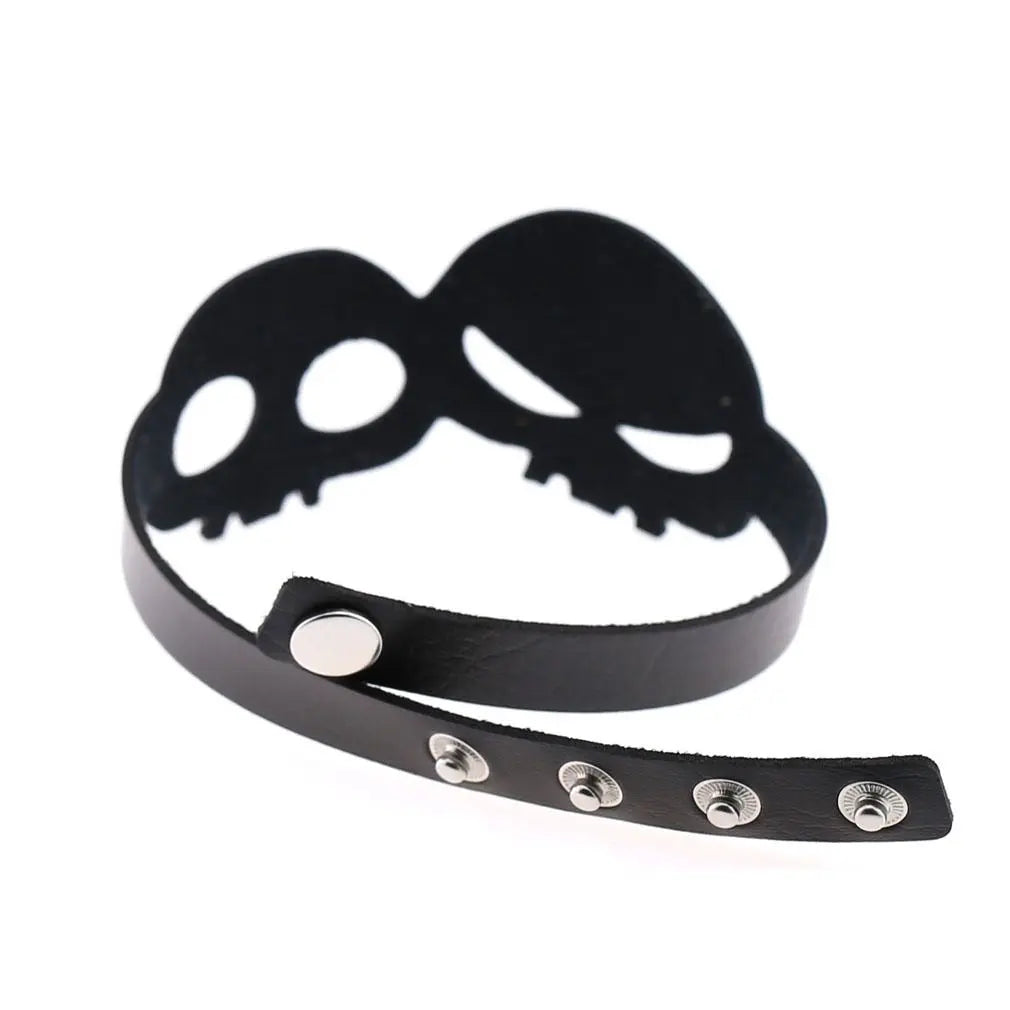 'Skull Babe' Pastel Kawaii Goth Pu Leather Choker