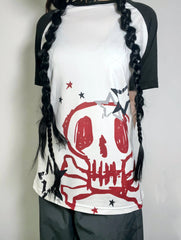 'Skull Joy' Harajuku Oversized Unisex Graphic T-Shirts