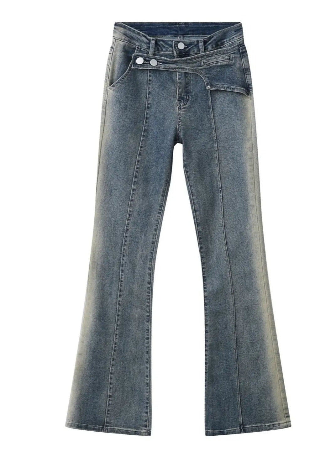 'Soft Cloud' Y2k Distressed Denim Pants