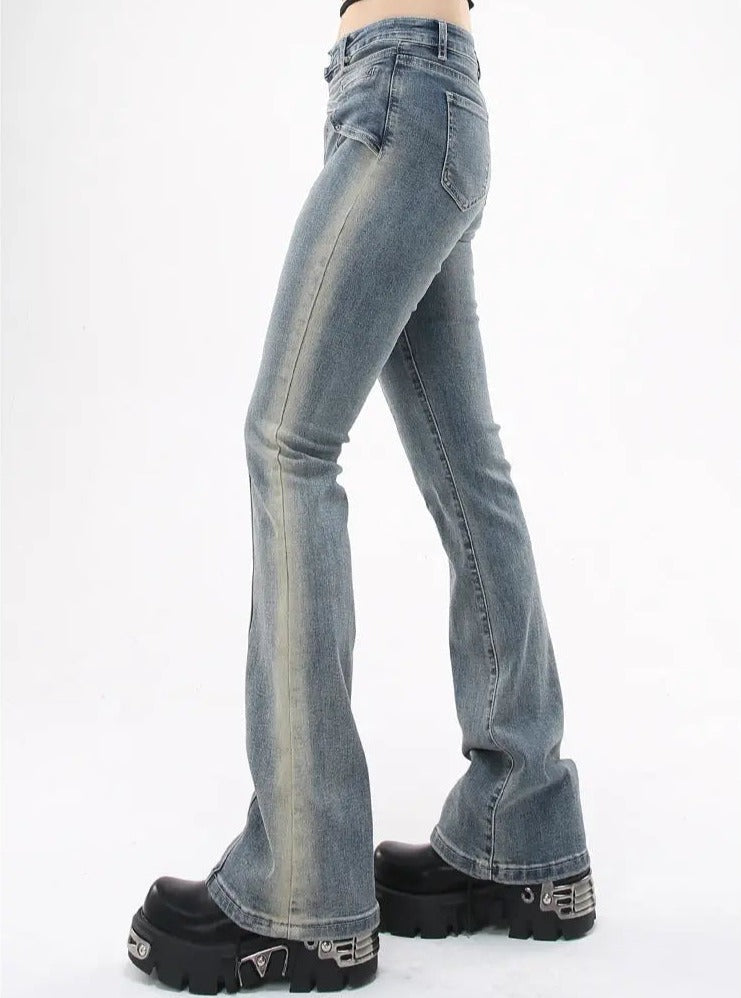 'Soft Cloud' Y2k Distressed Denim Pants