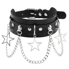 'Star Wish' Chains Punk Metal Choker