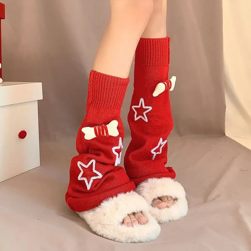 'Stardew' Kawaii Star Skull Leg Warmers