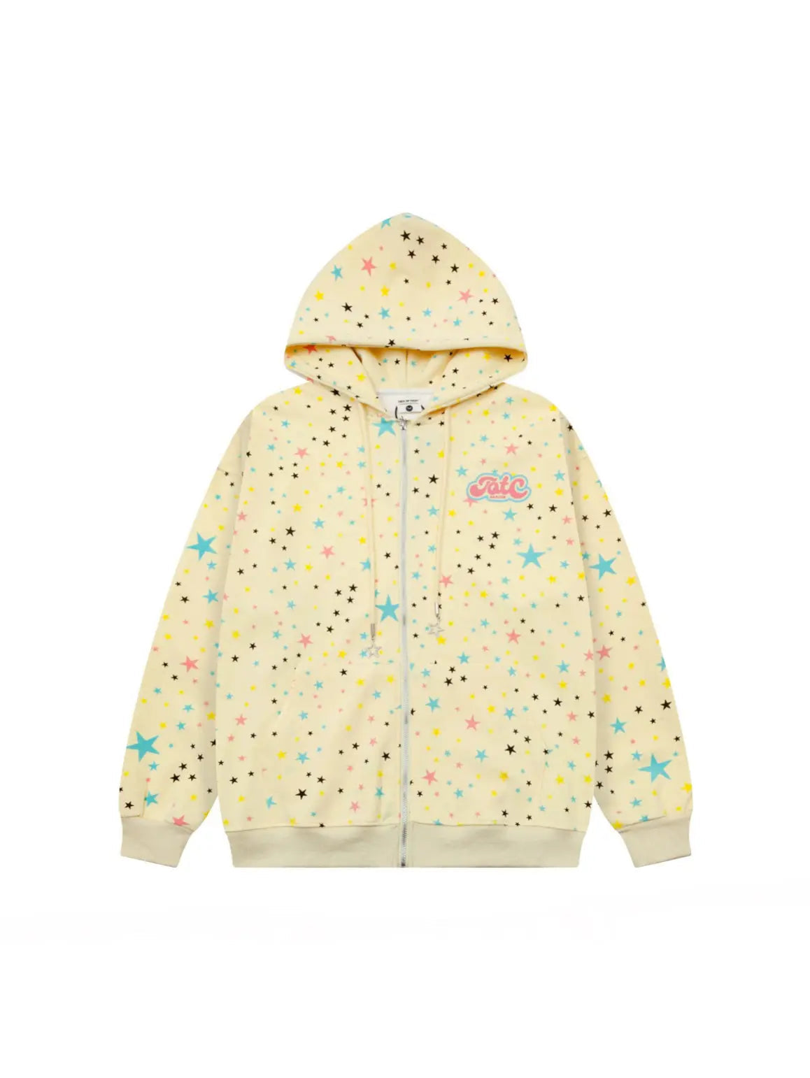 'Starry Night' Oversized Star Pattern Hoodie Jacket