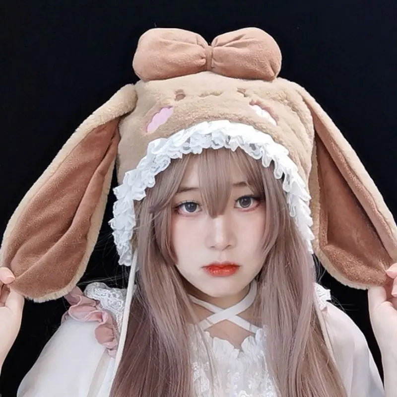 'Stella' Kawaii Lolita Plush Bunny Hat