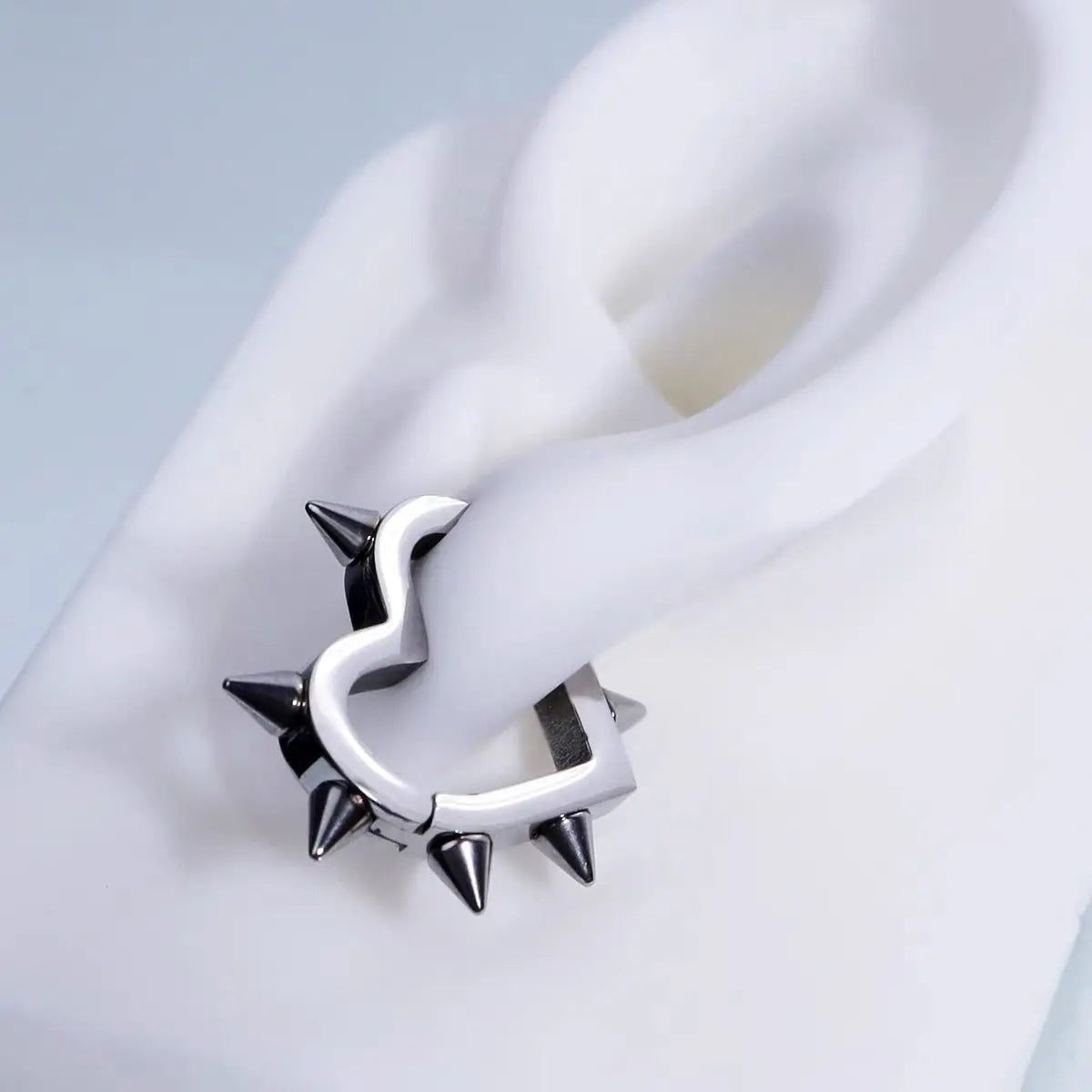 'Stigma' Heart Shape Rivet Ear Studs