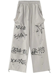 'Shooting Star' Street Hip Hop Graffiti Sweatpants