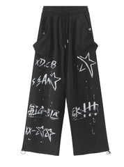 'Shooting Star' Street Hip Hop Graffiti Sweatpants