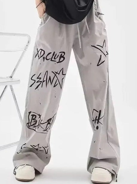 'Shooting Star' Street Hip Hop Graffiti Sweatpants