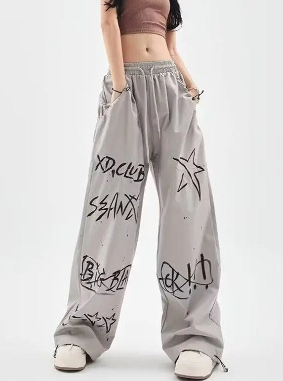 'Shooting Star' Street Hip Hop Graffiti Sweatpants