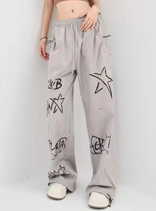 'Shooting Star' Street Hip Hop Graffiti Sweatpants