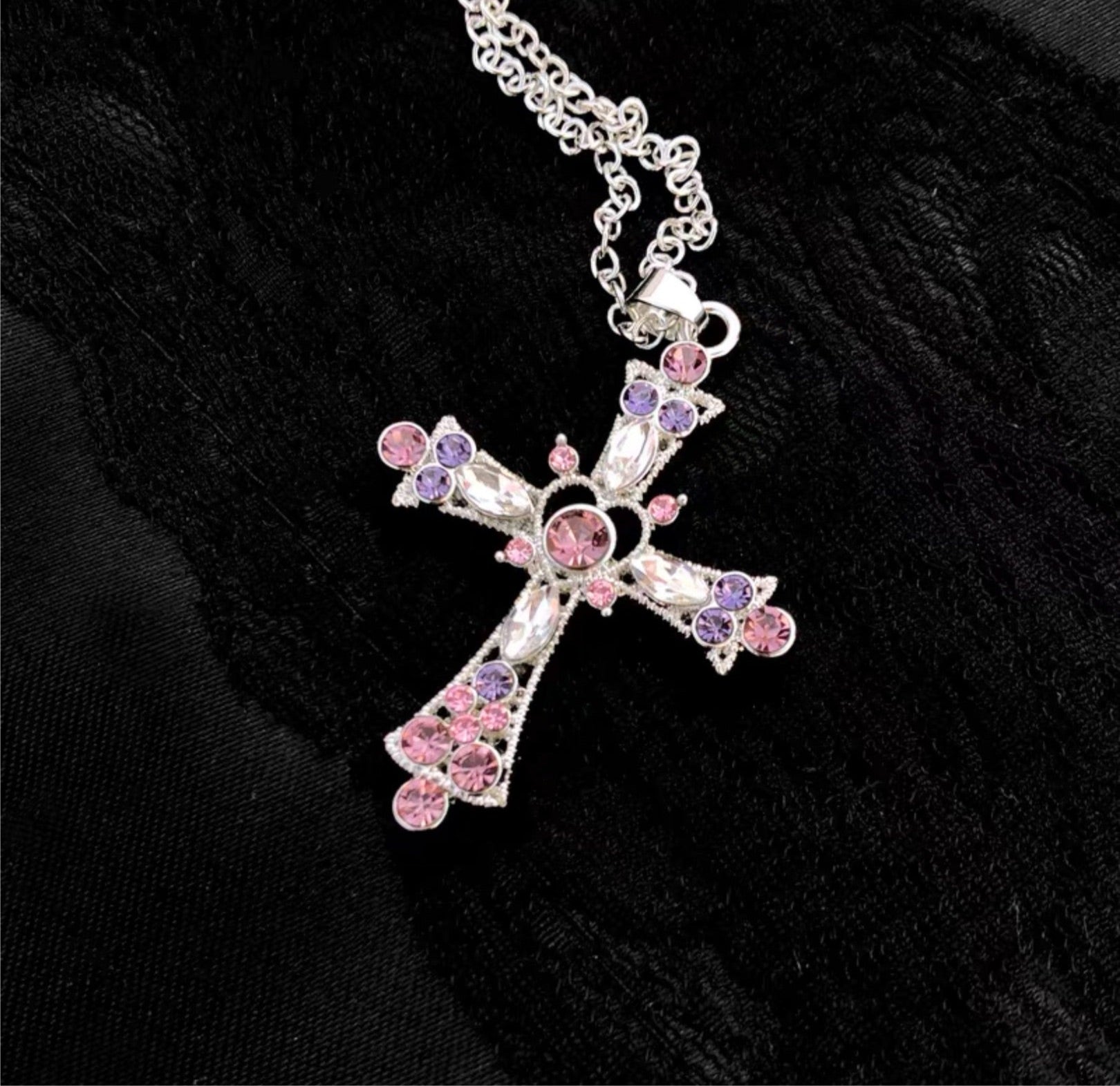 'Sugarcoat' E-girl Colorful Cross Necklace