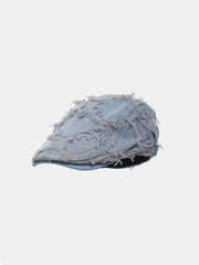 'Supernatural' Retro Kpop Distressed Star Beret Hat