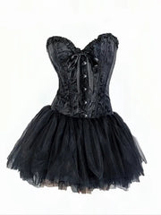 'Swan' Corset Pom Pom Angel Dress Costume