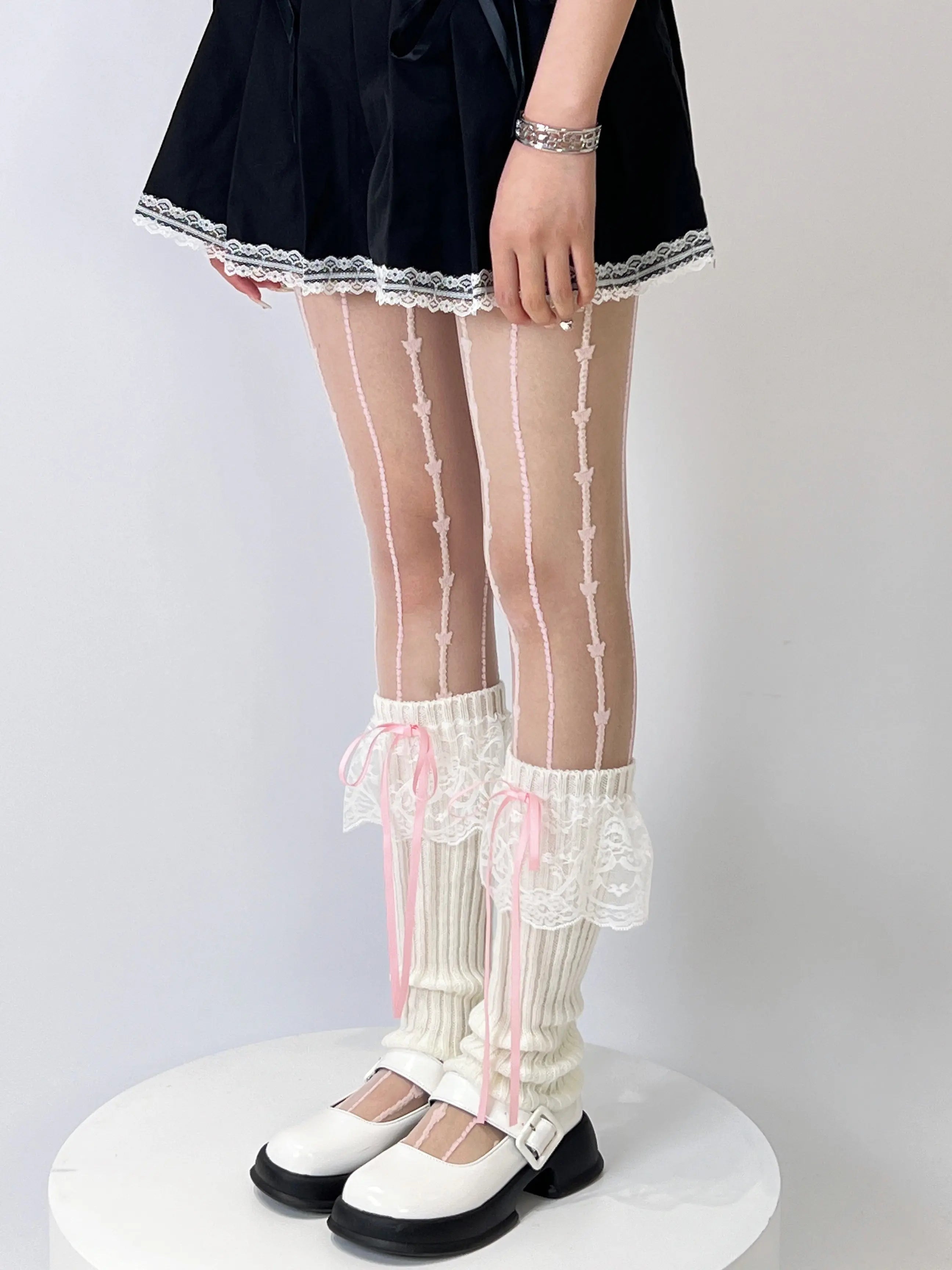 'Swan Lake' Ballet Core Ruffle Bow-tie Leg Warmers