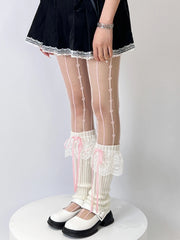 'Swan Lake' Ballet Core Ruffle Bow-tie Leg Warmers