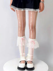 'Swan Lake' Ballet Core Ruffle Bow-tie Leg Warmers