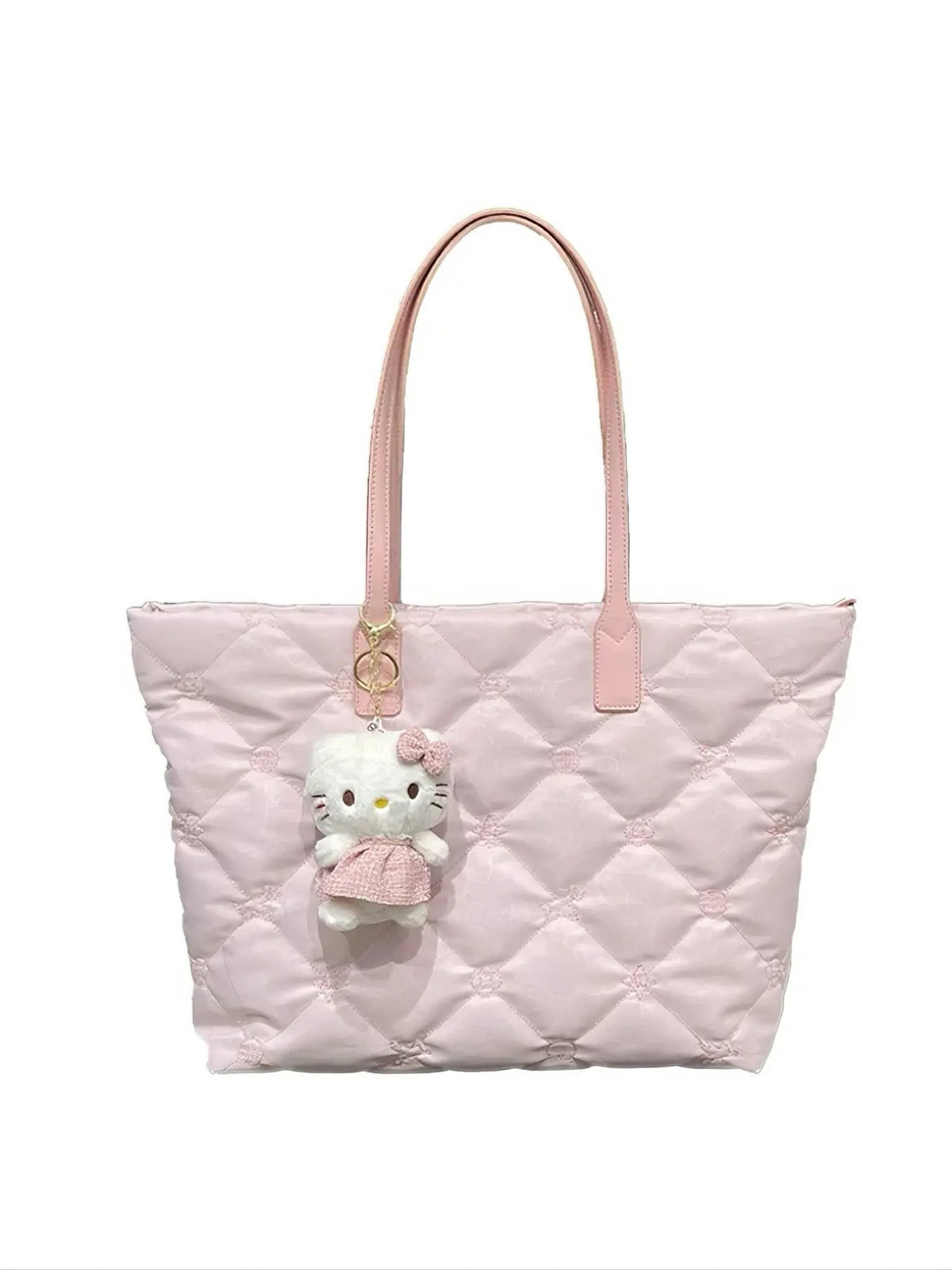 'Sweet Peach' Kawaii Soft Pink Kitty Pendant Hand Bag