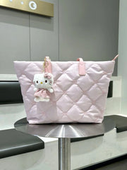 'Sweet Peach' Kawaii Soft Pink Kitty Pendant Hand Bag