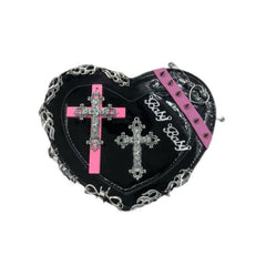 'Sweetest Pies' Pink & Cross Kawaii Goth Bag