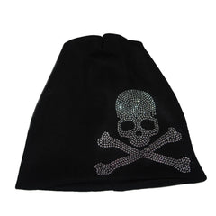 'Teen Spirit' Grunge Skull Sequins Beanie Hat