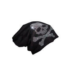 'Teen Spirit' Grunge Skull Sequins Beanie Hat