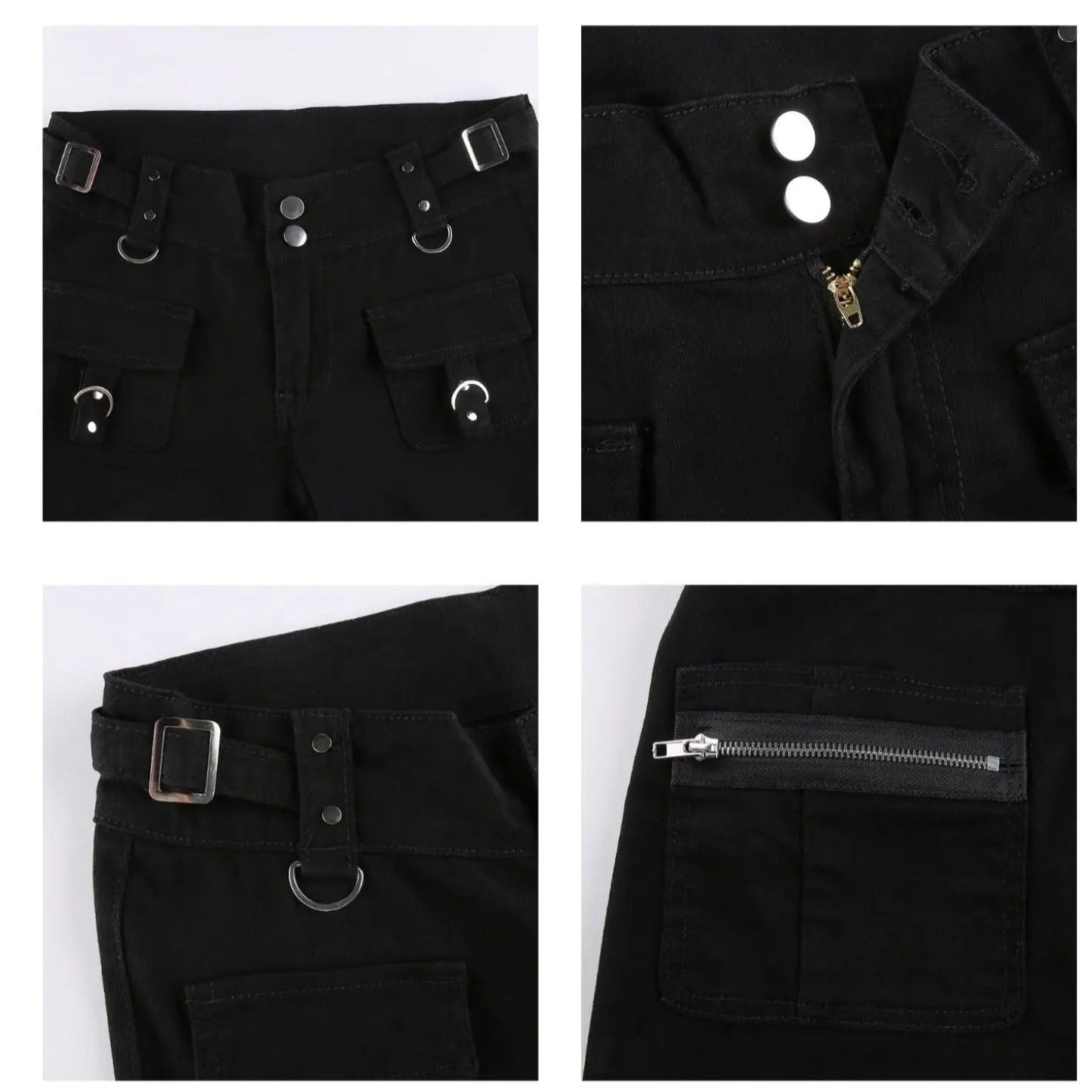 'Teenage Kicks' Punk Bell Shape Belt Pants