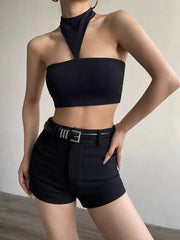 'The End' Future Turtleneck Triangle Tube Top