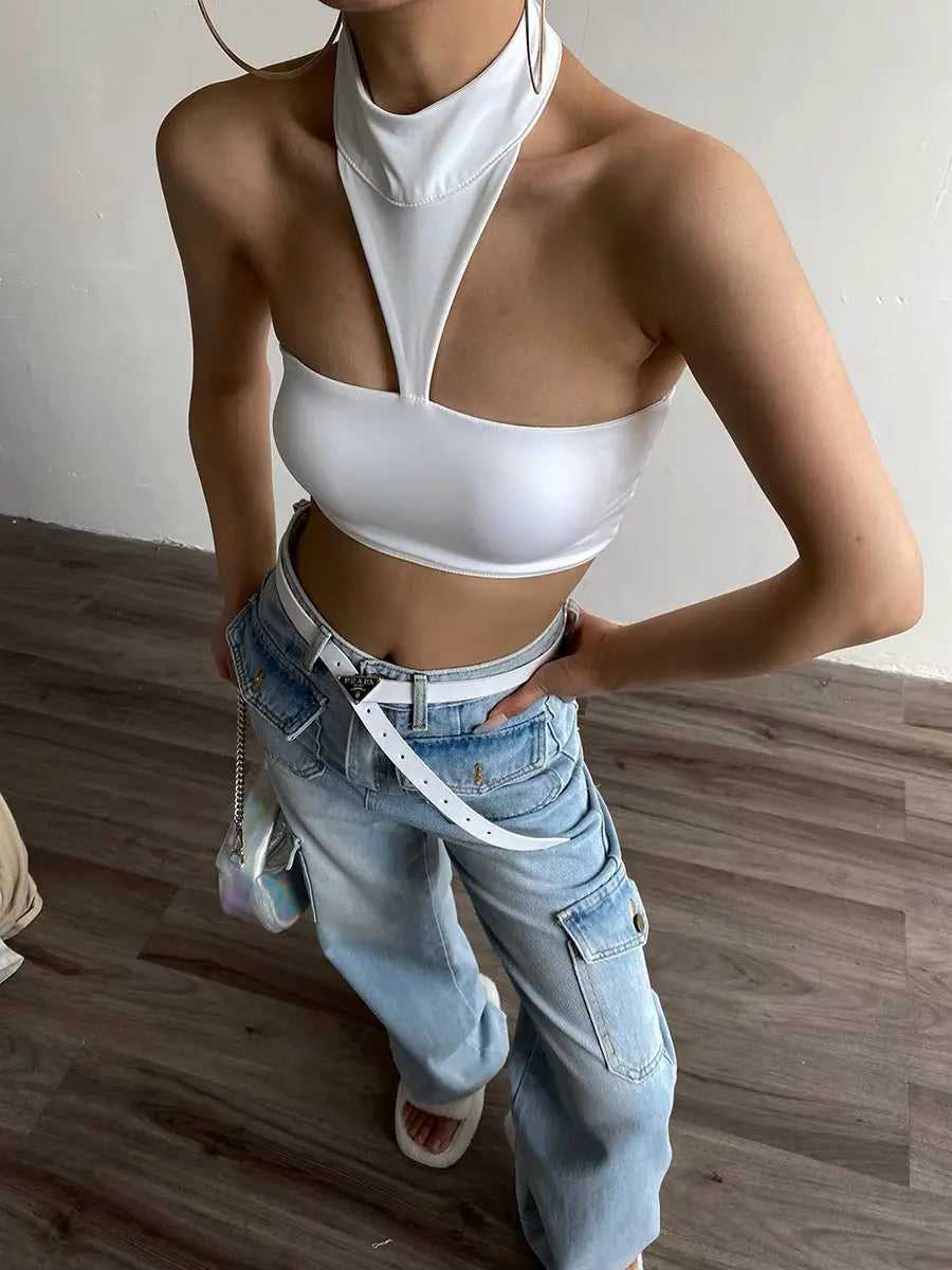 'The End' Future Turtleneck Triangle Tube Top