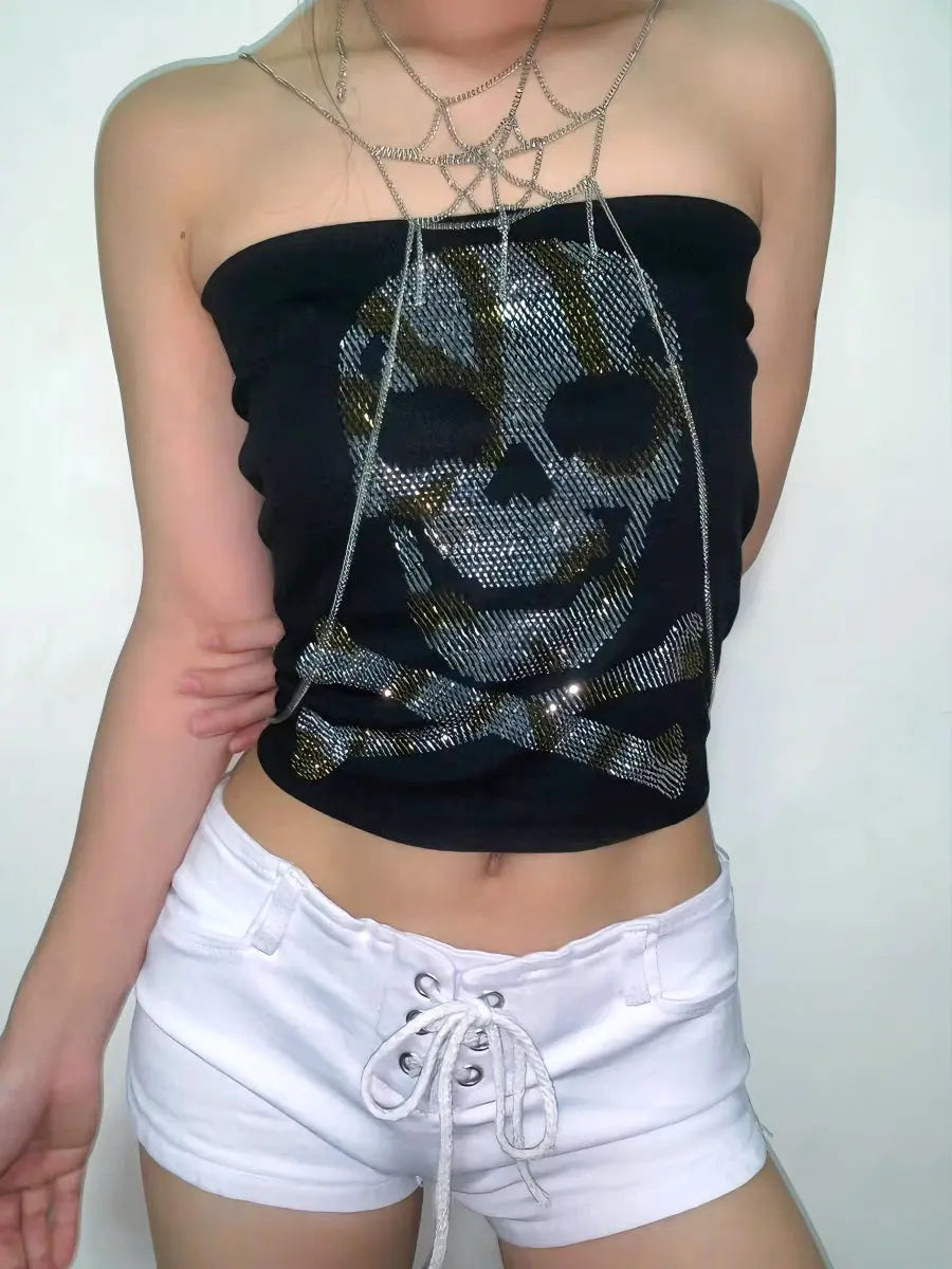 'Trapped' Punk Spider Web  Body Chain