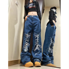 'Voodoo' Grunge Oversized High Waisted Pants