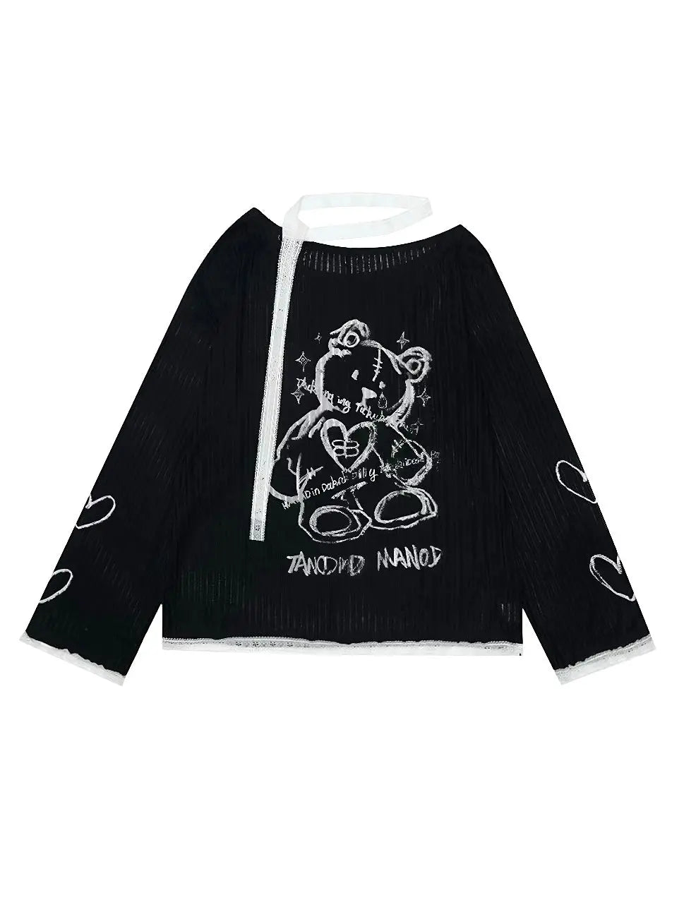 'Voodoo Bear' Harajuku Kawaii See-through Shirts