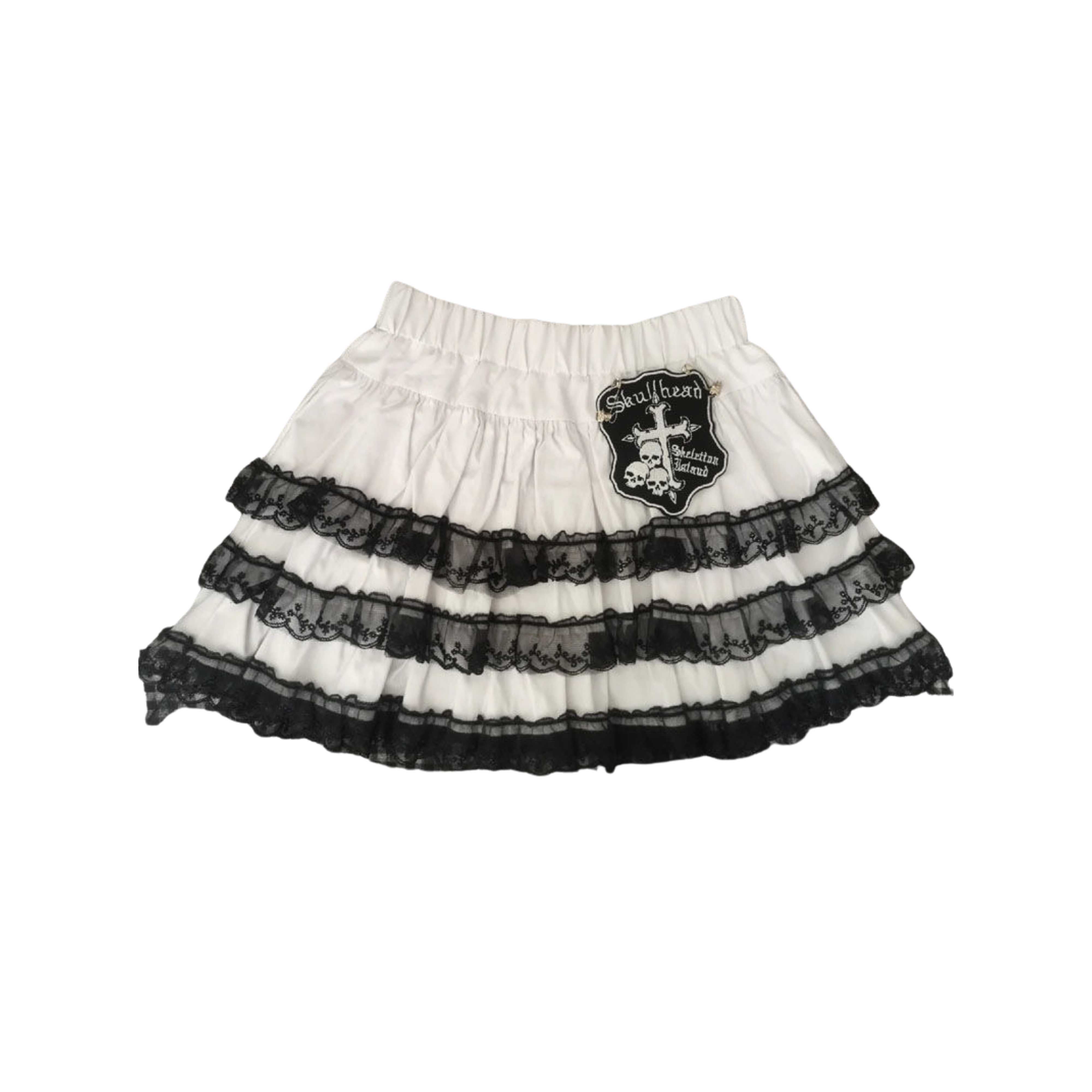 'Wanted' Harajuku Black & White Tutu Skirt