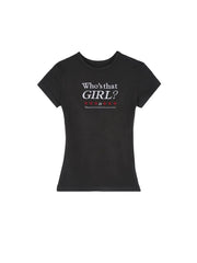 'Who's That Girl' Streetstyle Edgy Prints T Shirts