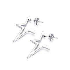 'Yuna' Punk Irregular Hollow-Out Star Earring