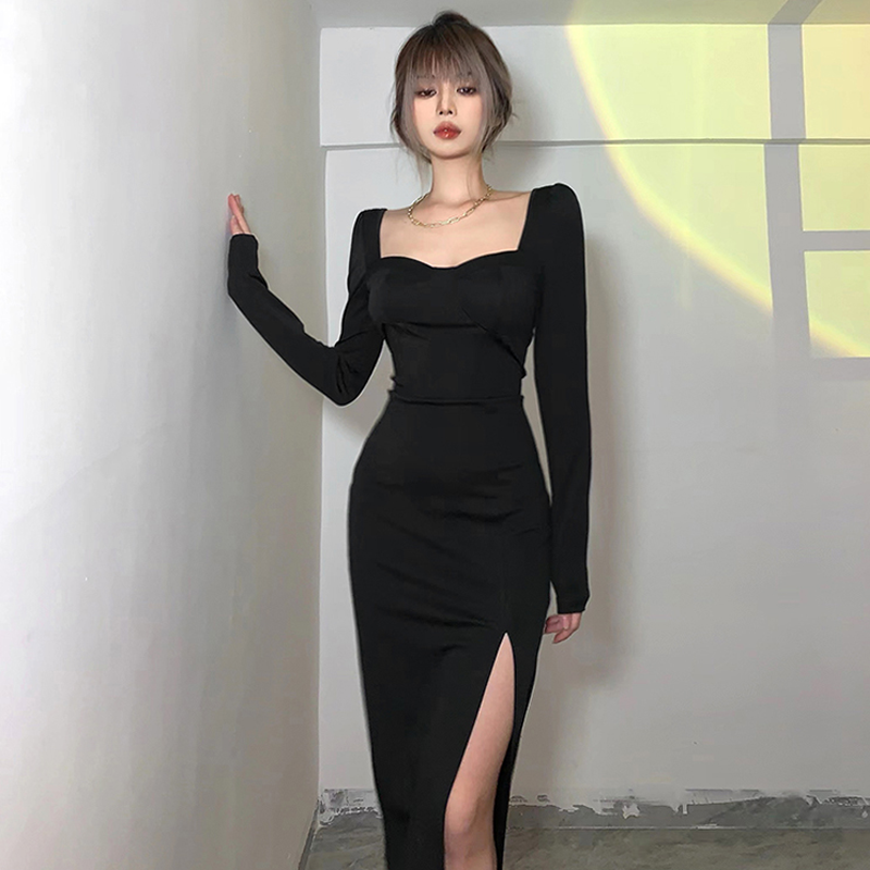 Aesthetic Black Dress