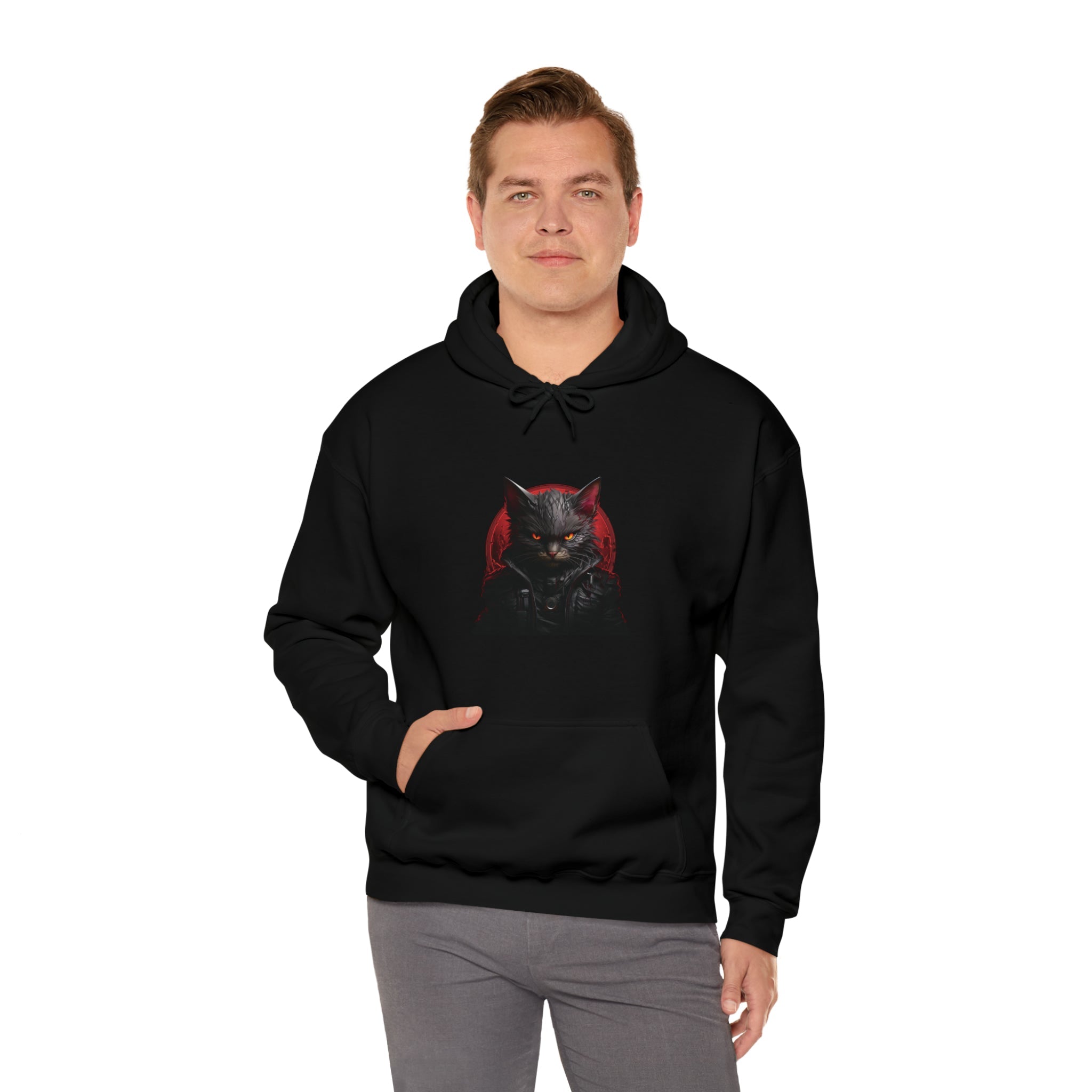 Angry Cat Hooded Sweatshirt - Kaysmar