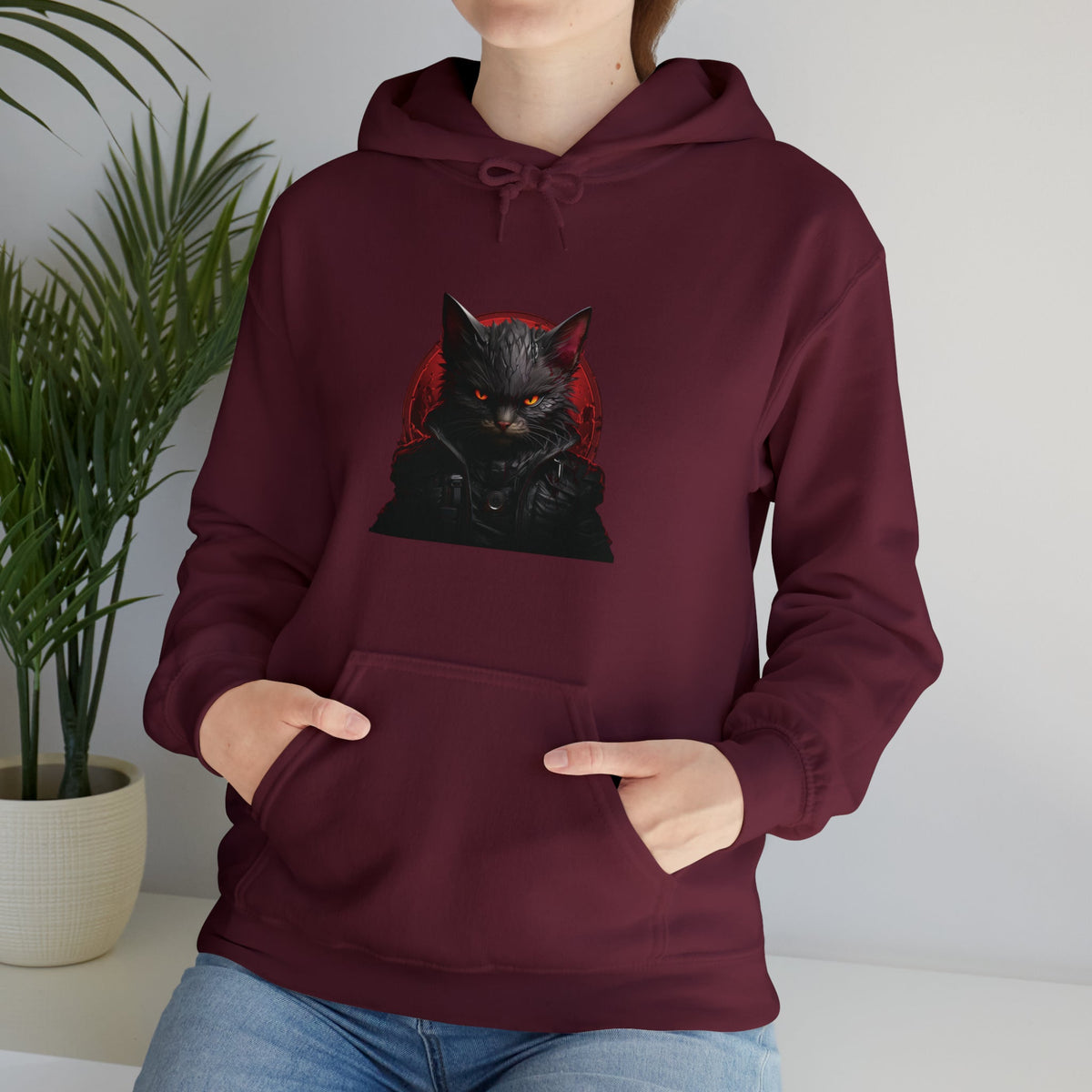 Angry Cat Hooded Sweatshirt - Kaysmar