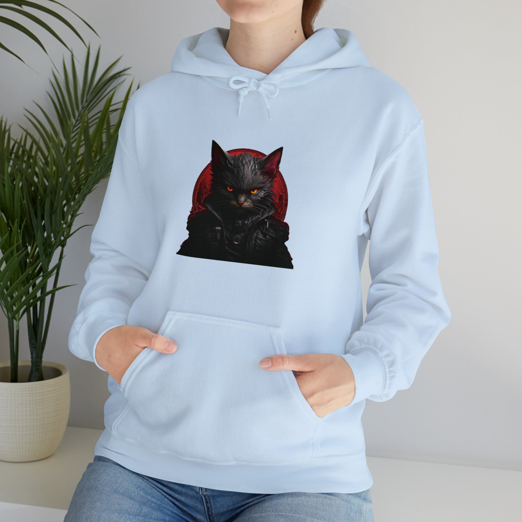 Angry Cat Hooded Sweatshirt - Kaysmar