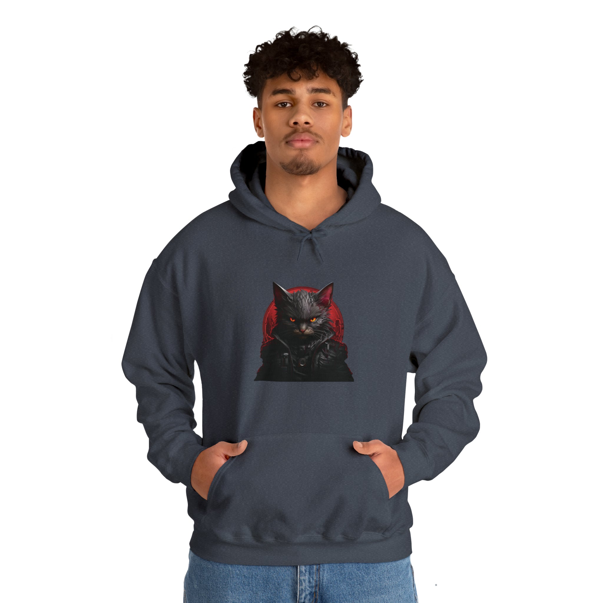 Angry Cat Hooded Sweatshirt - Kaysmar