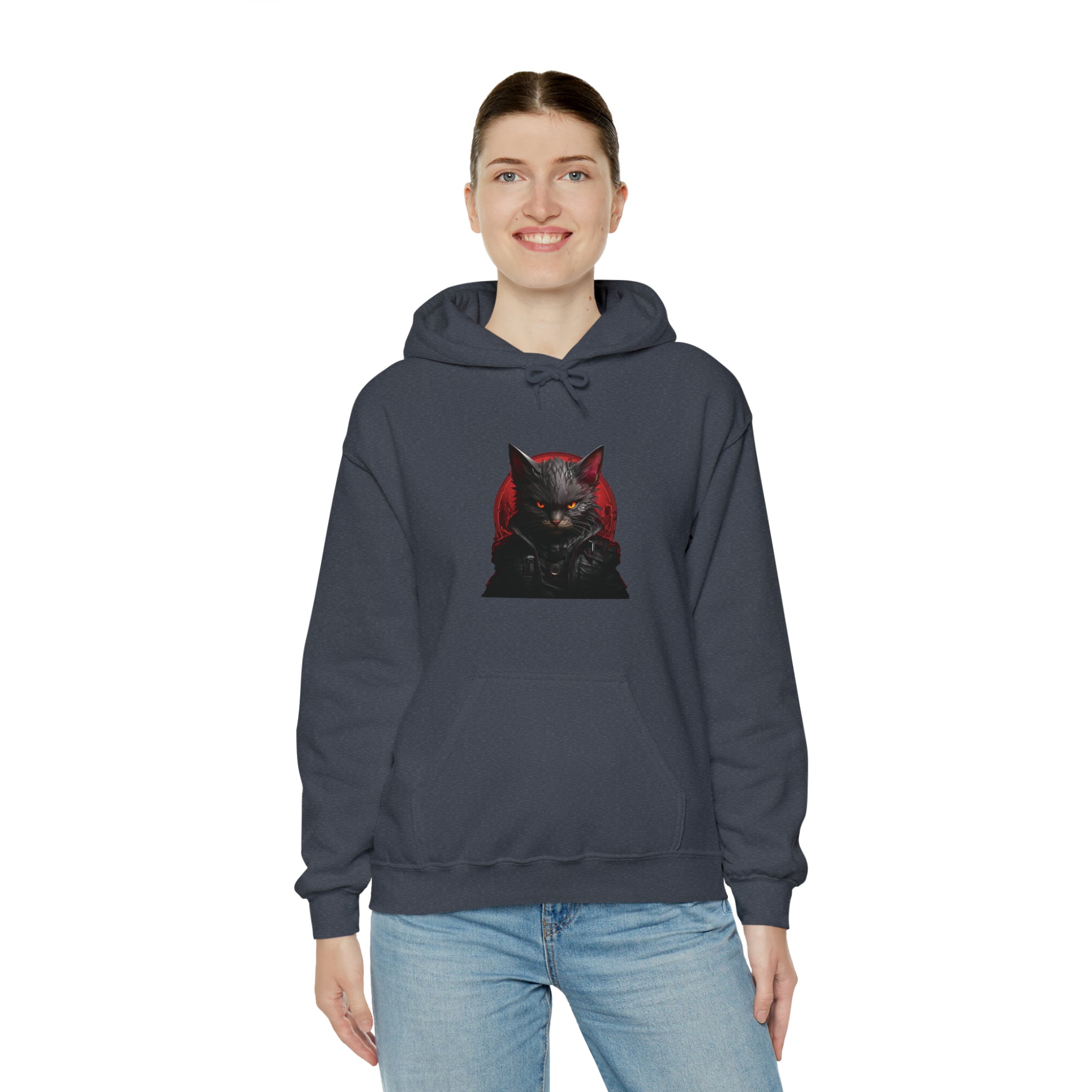 Angry Cat Hooded Sweatshirt - Kaysmar