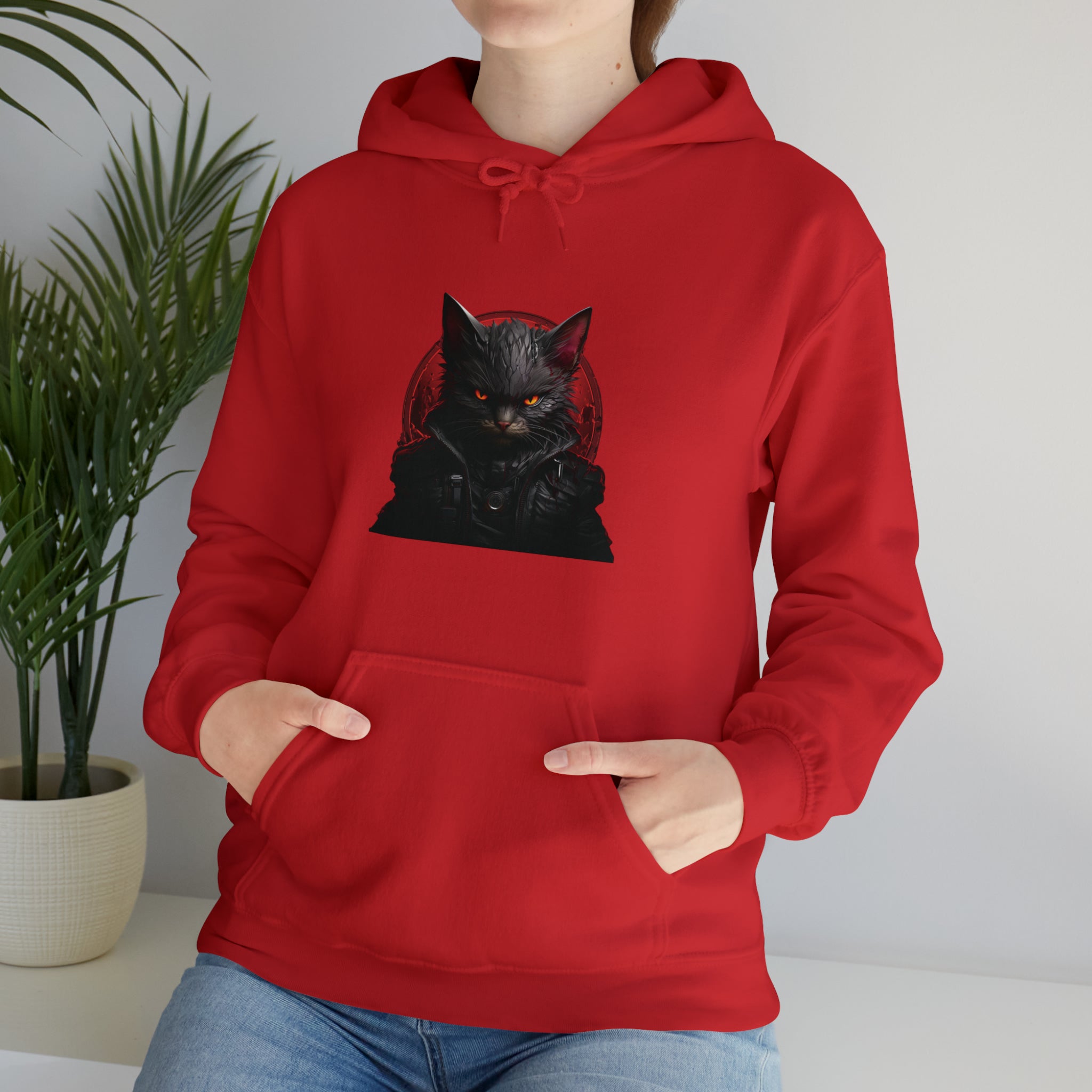 Angry Cat Hooded Sweatshirt - Kaysmar